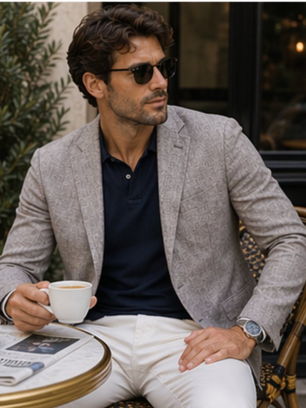 Saks Fifth Avenue Black Label Men's Slim Fit Single Breasted Blazer 54400